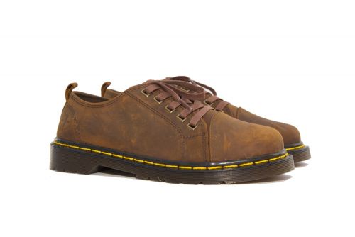 Giày dr martens nam thái lan 8053 sáp vuông màu nâu